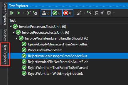 Visual Studio Test Explorer